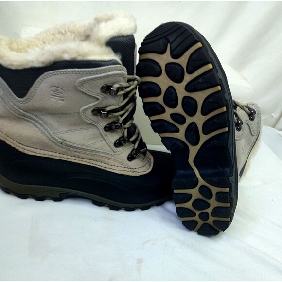 Kamik Whitetail Winter Boots Women's 8 EUR 39 Thinsulate Insulated Black Beige - Picture 2 of 15